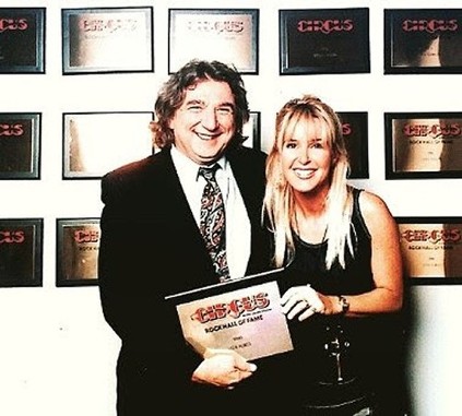 Wall of Fame Rocker Lita Ford, and Gerald Rothbeg, CIRCUS Magazine founder,editor-publisher