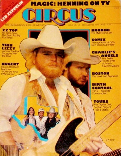 ZZ Top Circus magazine cover image geraldrothberg.com