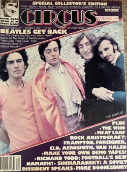 The Beatles CIRCUS Cover Image CIRCUS Magazine Official Website. Gerald Rothberg owner-founder editor-publisher. Est 1966